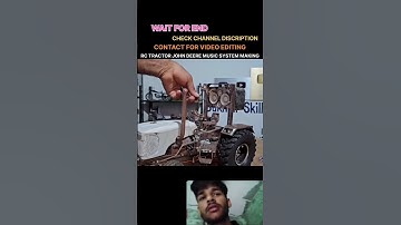 how to make RC tractor John Deere music system 💯 #tractor #rc #music #making #shorts