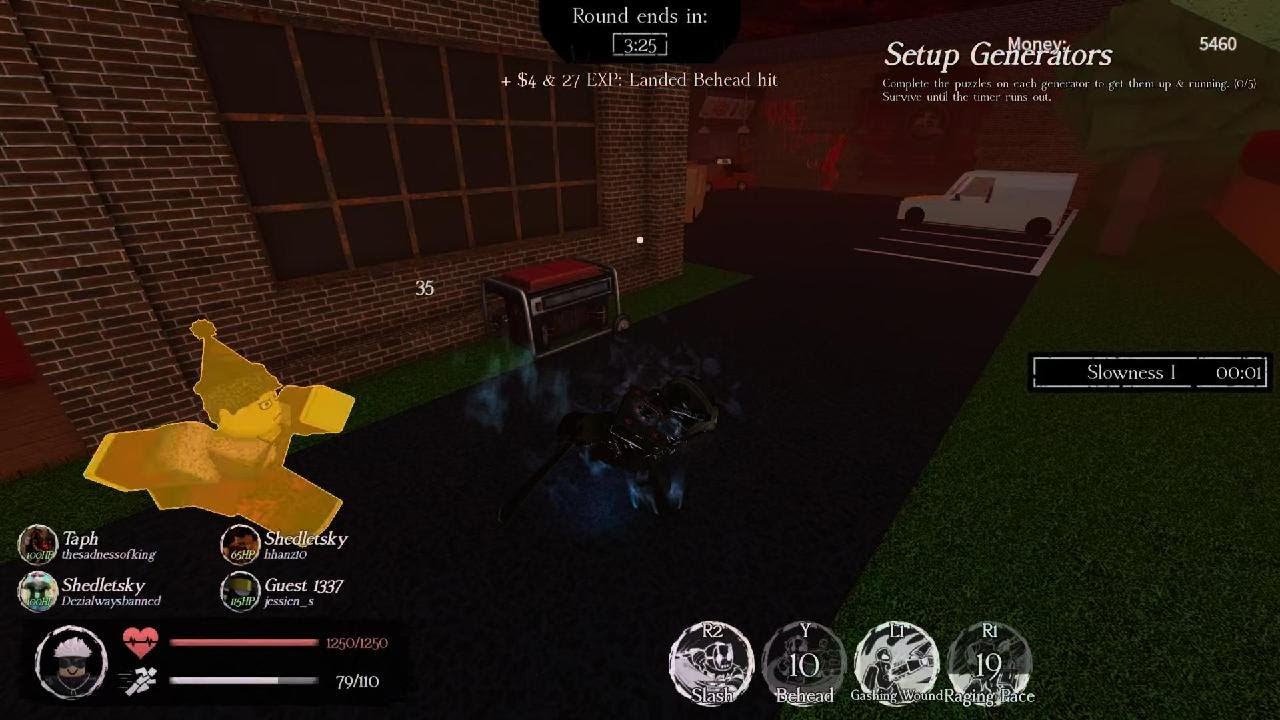 Using slasher to test new animations forsaken