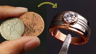 I turn old coins into jewelry  jewelry making ideas out of coins