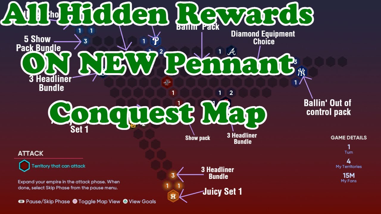 All Hidden Rewards on NEW Pennant Conquest Map