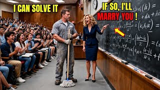“Solve This, I’ll Marry You,” Professor Laughed —Single Dad Janitor Did & Made the Whole Room Freeze