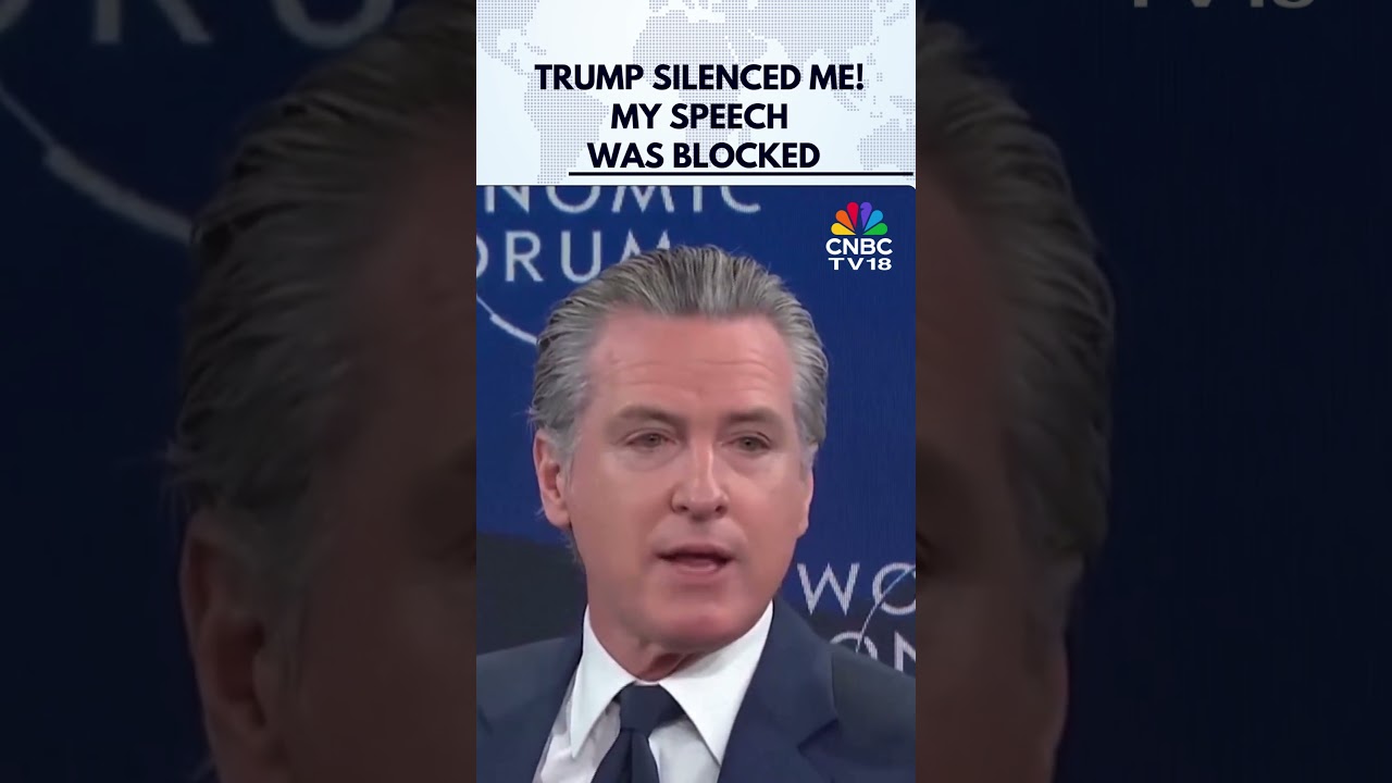 Ньюсом раскритиковал Трампа в Давосе после того, как тот заявил, что его выступление было заблоки...