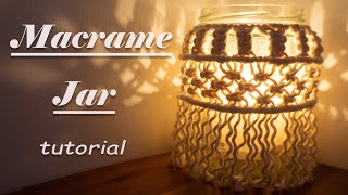Details DIY Macramé Jar Cover | Boho Candle Holder Tutorial | Tutoria | Room Decor News