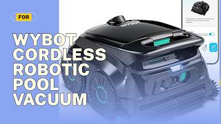 WYBOT Cordless Robotic Pool Vacuum for Inground Pools, Six-Roller Brush, Edge-to-Edge Cleaning,