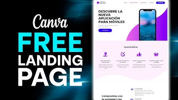 ☑️ How to Create a FREE LANDING PAGE With CANVA 2024 (step by step) - for Beginners
