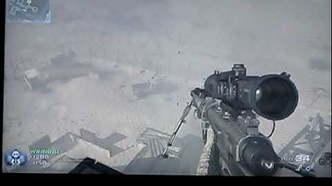 cod mw2 amazing no scope kill