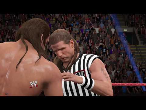 Triple H vs Rob Van Dam with Shawn Michaels as Special Guest Referee RAW | WWE 2K 15 4K PS4 Pro