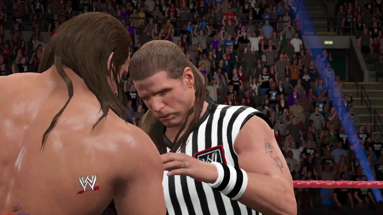 Triple H vs Rob Van Dam with Shawn Michaels as Special Guest Referee ...