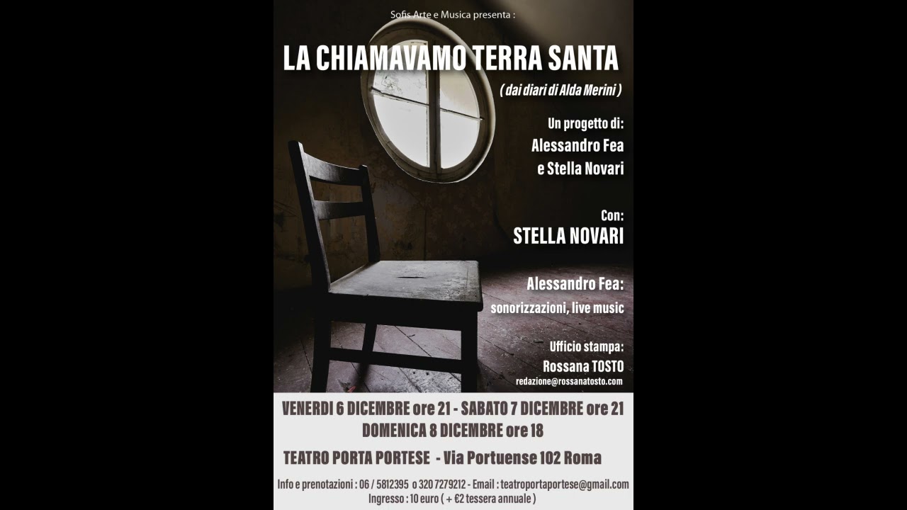 20241130 - Alessandro Fea - la chiamavamo terra santa