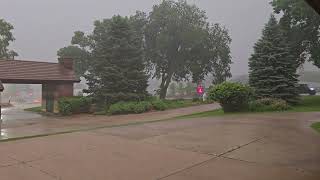 Heavy rain falls in Okoboji