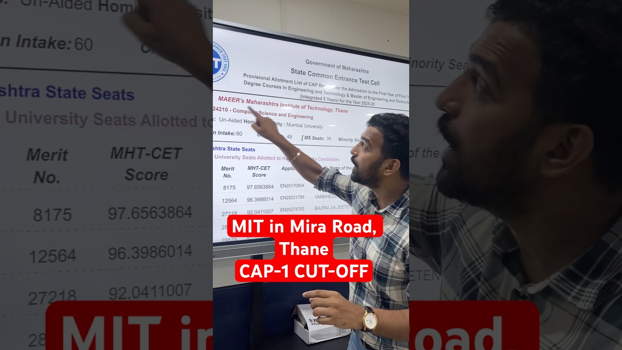 MIT in Mira Road, Thane || CAP-1 Cut-OFF
