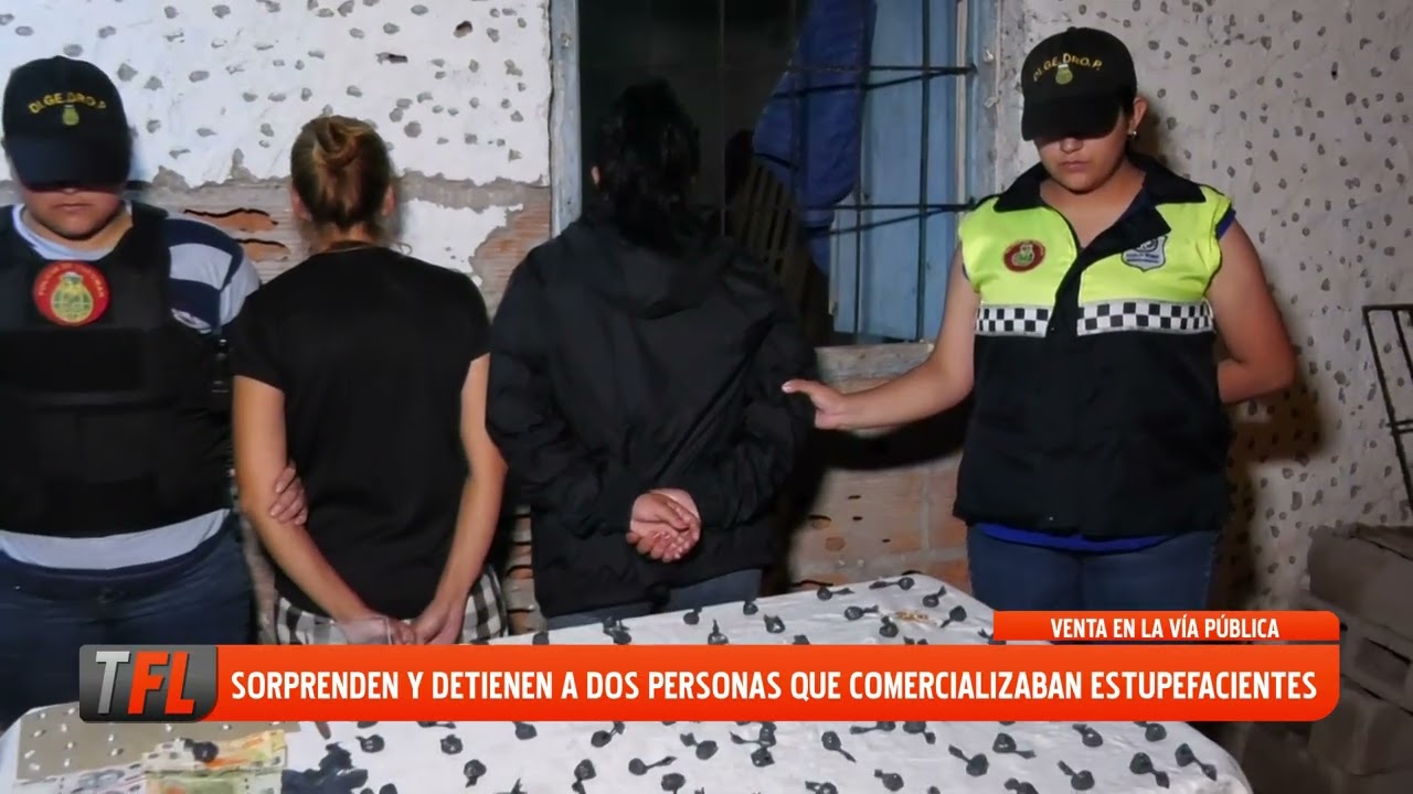 DETIENEN A DOS PERSONAS QUE VENDÍAN ESTUFACIENTES EN LA VÍA PÚBLICA