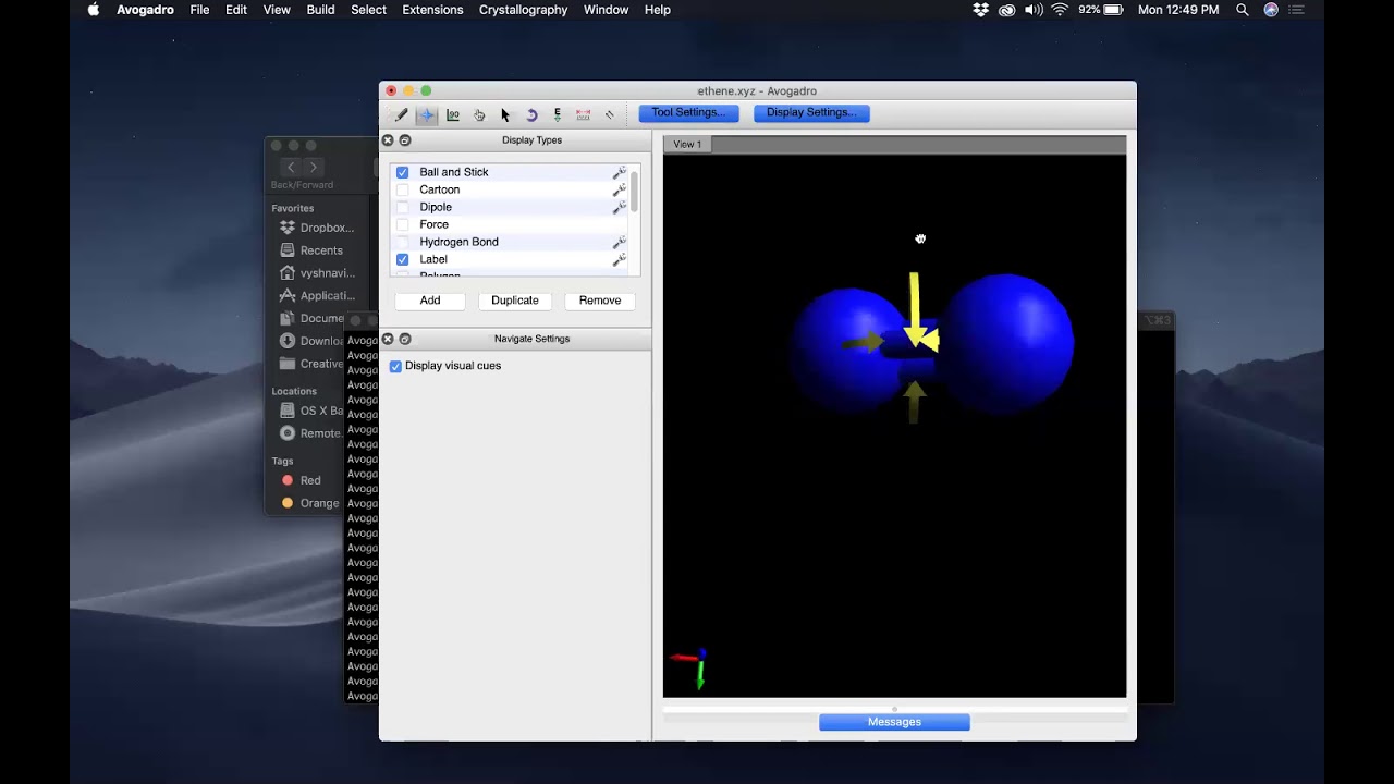 Tutorial 02: Drawing Molecules Using Avogadro