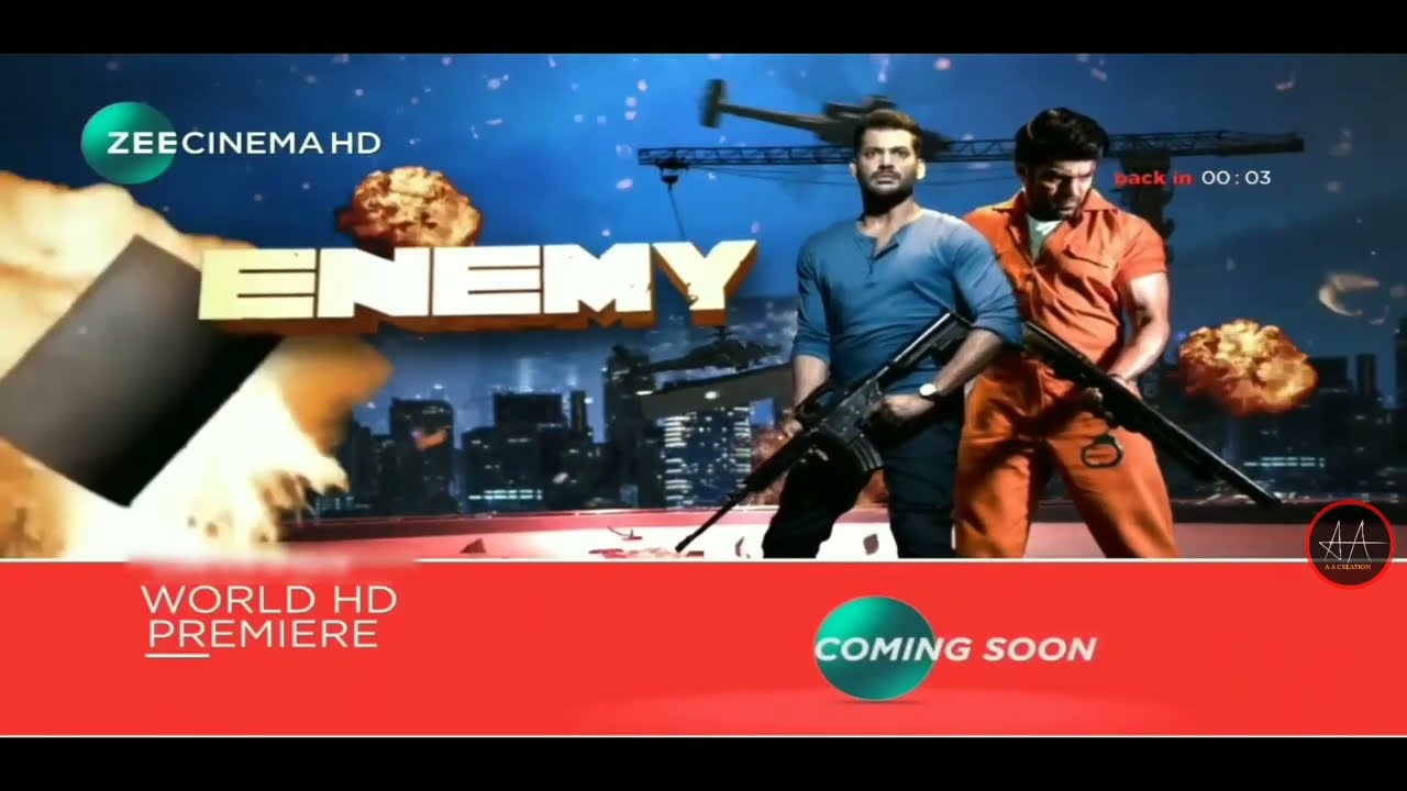 Enemy Promo On Zee Cinema | World Television Premiere | Enemy Hindi Dubbed Movie | Vishal,Zee Cinema