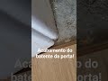Acabamento de piso laminado no batente da porta!