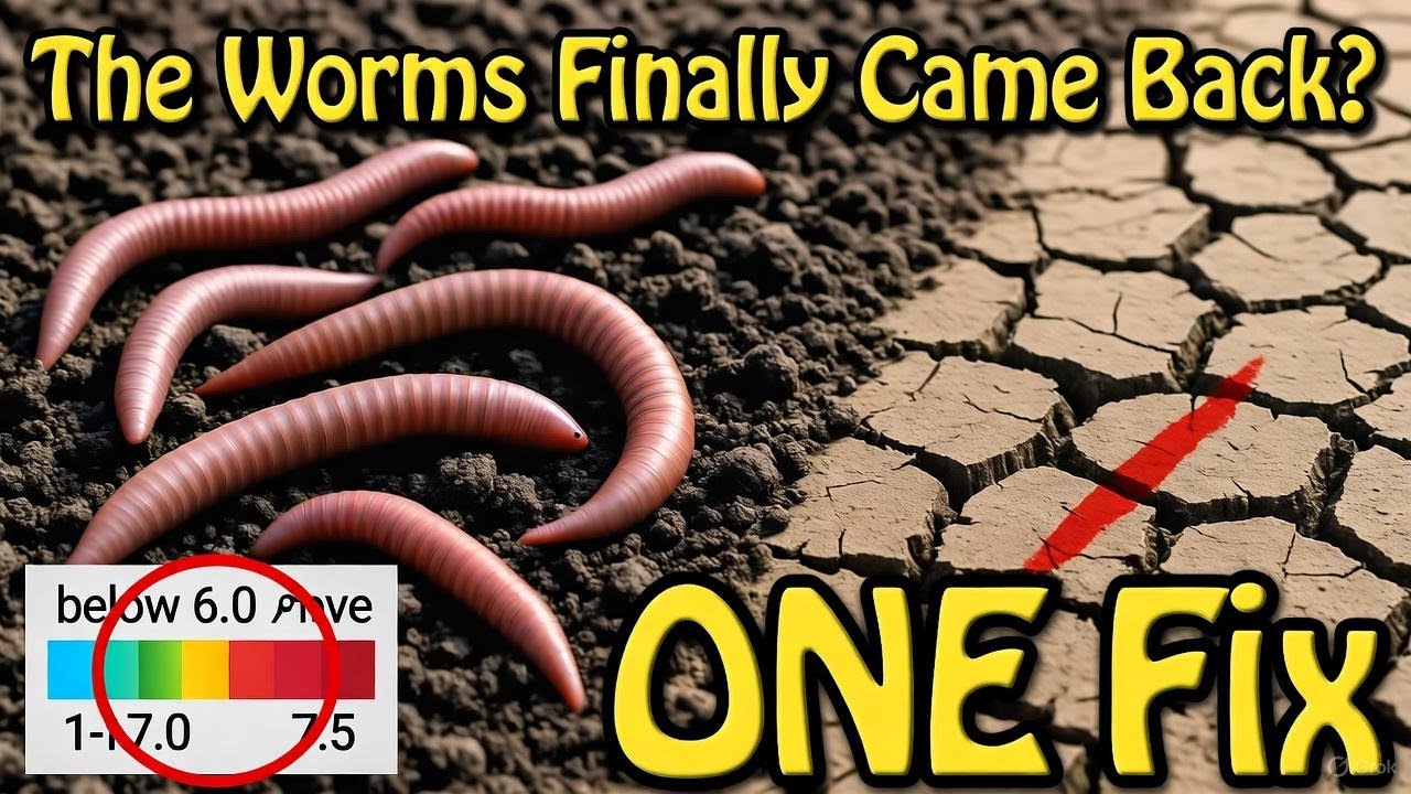 У меня не было ни одного дождевого червя, пока я не решил эту ОДНУ проблему с почвой