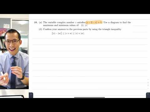Max/Min Value of |z| (1 of 2: Geometric solution)