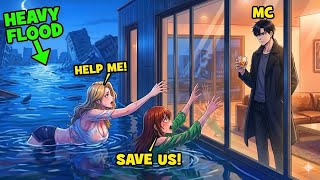 FLOOD APOCALYPSE! He Hoards Food in Safe Shelter While Desperate Neighbors BEG !! #manhwa #recipe 