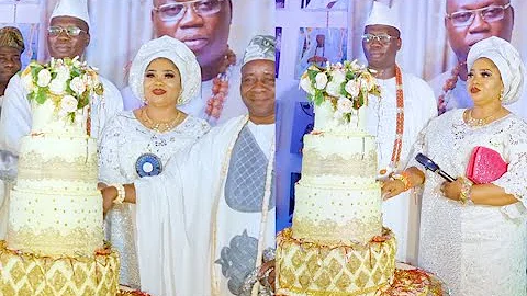 See The Beautiful Moment Gani Adams' Cut Cake With His Beautiful Wife On His Birthday.