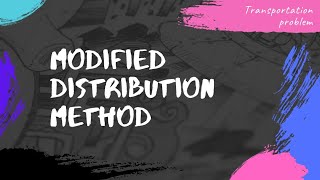 August 29, 2021 Modified Distribution Method|Operation Research|Transportation Model|Malayalam|
