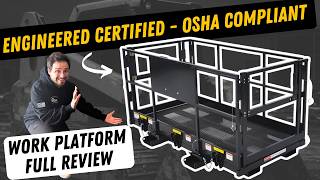 Telehandler Work Platform Demo | Haugen Forklift & Telehandler Personnel Platform