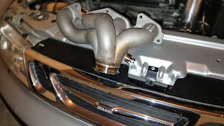 First ever 3D-printed exhaust manifold for Saab B2x4/B2x5!