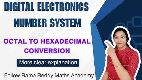 Octal to Hexadecimal Conversion Made Easy | Step-by-Step Tutorial by Rama Reddy