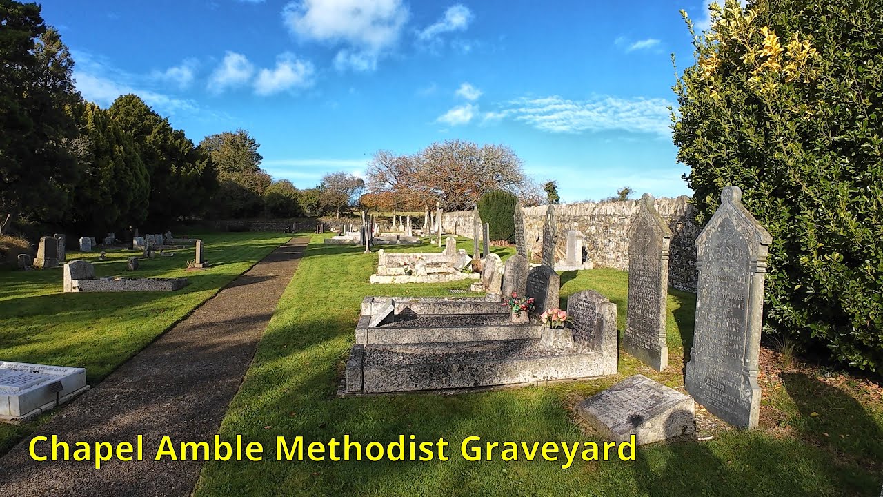 Chapel Amble Methodist Graveyard, Cornwall, UK: A small village cemetery in a picturesque setting