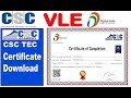 csc vle Download TEC certificate Live../how to download TEC Certificate for vle