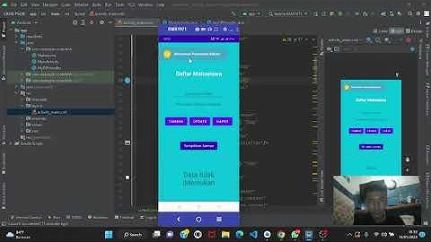 Biodata Mahasiswa Android Studio