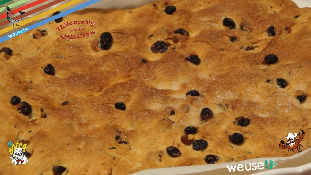 107 - Schiacciata dolce al rosmarino..da 'nzuppa ner santo vino! (merenda perfetta facile e veloce)