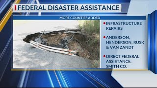 Henderson, Smith among East Texas counties approved for federal disaster relief funding