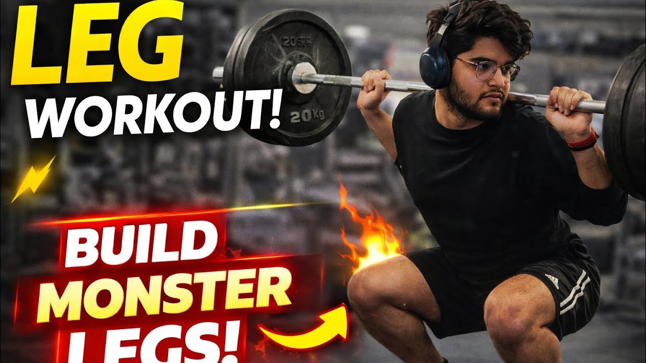 LEG WORKOUT Build Monster Legs |Full Gym Routine Beginner To Advanced Leg Workout Full Legs Training