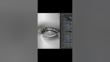 Eyelash Generator #blender  #geometrynodes