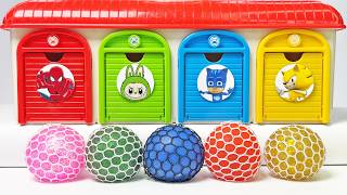 Satisfying Video | How I Made 4 Color Magic Garage from Transformation Oddly Relax Balls Mixing