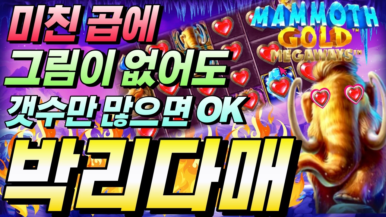 ⁣[한방슬롯]🔥구글검색 씨씨티비.com🔥🔥맘모스 골드 메가웨이즈 : MOMMOTH GOLD MEGAWAYS🔥#온라인슬롯 #프라그마틱슬롯 #슬롯실시간