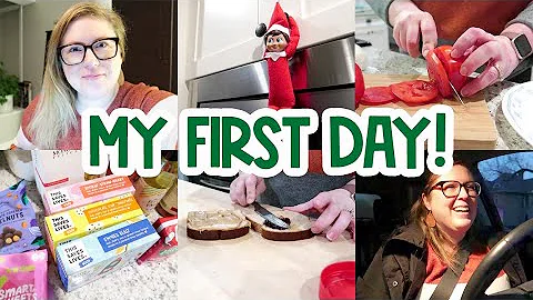 ⭐VLOGMAS DAY 9! 💻 FIRST DAY AT MY NEW JOB + A GROCERY HAUL 🛒