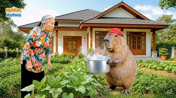 Capy giúp bà diệt sâu rau và cái kết #capybara #vuive #giaitri #cuocsongcuacapy