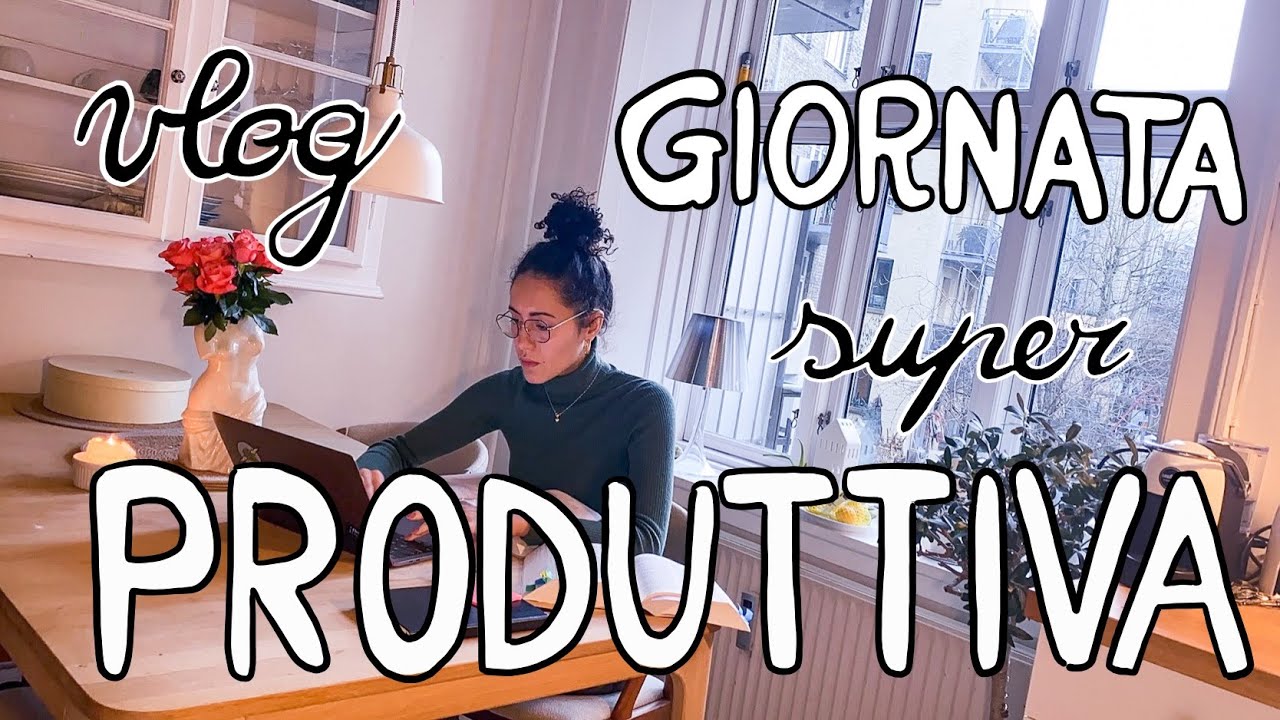 vlog giornata super produttiva | studio, lavoro, sport, organizzazione