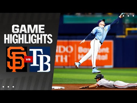 Giants vs. Rays Game Highlights (4/14/24) | MLB Highlights