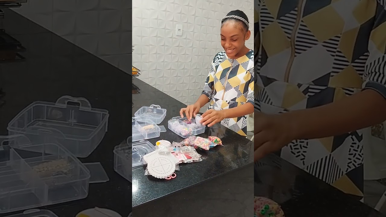 Kit de miçangas de três andares comprado na chopee😱😱😱😱