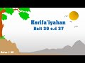 Belajar Kerifa'iyahan Kelas 1 Semester 1 Bait 30 s d 37