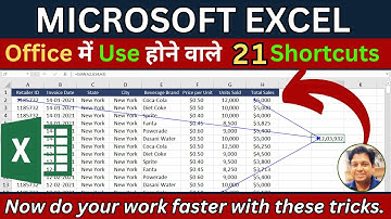 👉 21 Essential Excel Shortcuts You Need to Know! || Excel Shortcuts || Excel Tutorial || #excel
