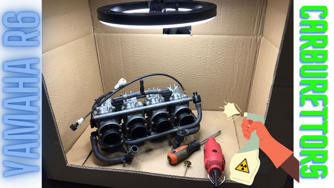 Inspection and Preparation for cleaning carburetors Yamaha YZF600R R6