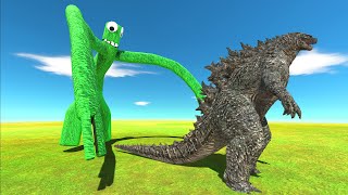 Rainbow Friend Green Vs Godzilla 2021 - Animal Revolt Battle Simulator