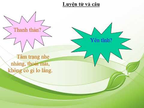 Lớp 5 - Tuần 5 - Luyện từ và câu - Cánh chim hòa bình - MRVT: Hòa bình