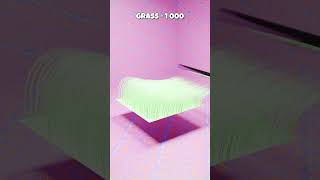 Grass Levels: 1 to 10,000! 📈🌱 #shorts #satisfying #blender3d