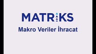 Makro Veriler İhracat