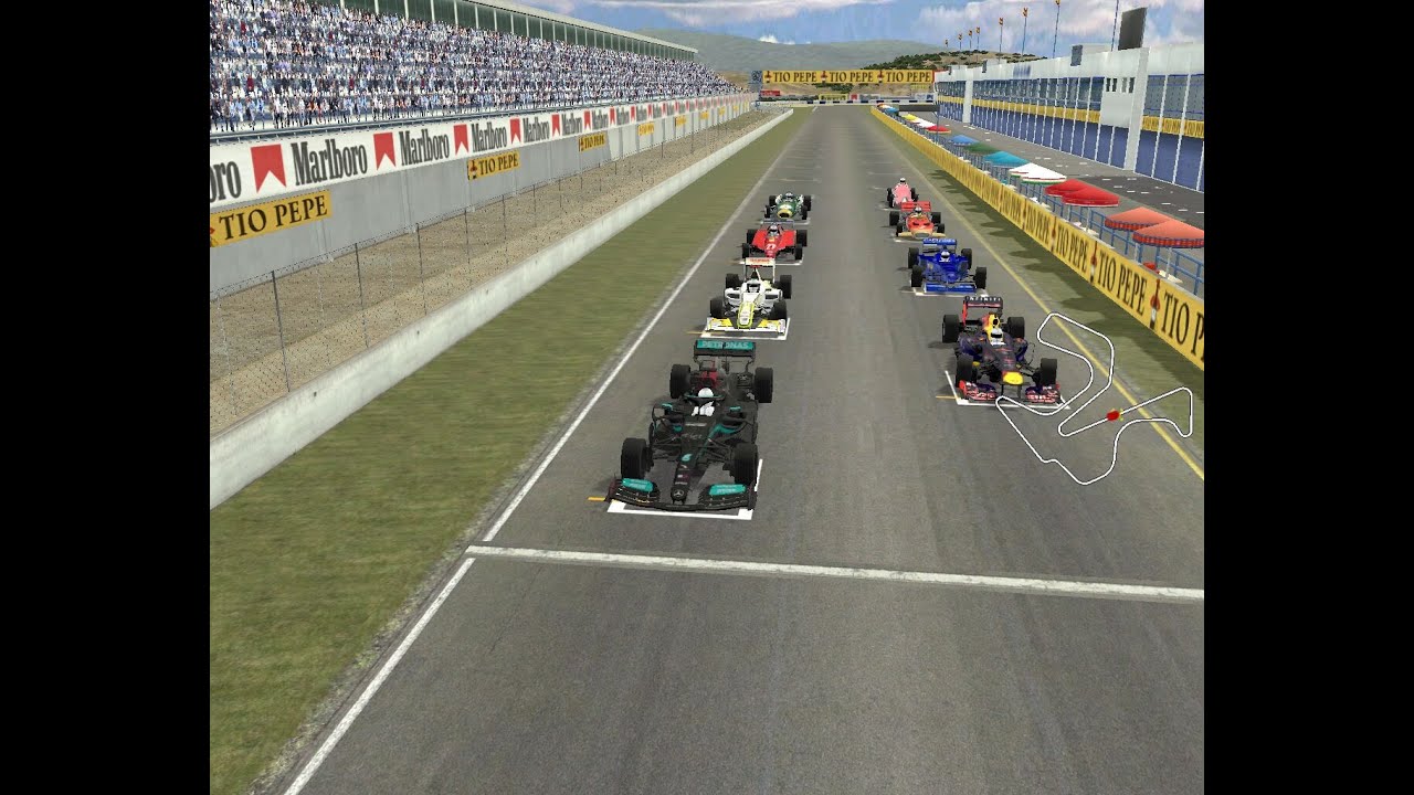 VDrift - Racing with Formula 1 Cars from every decades (1950s-2020s) at Jerez