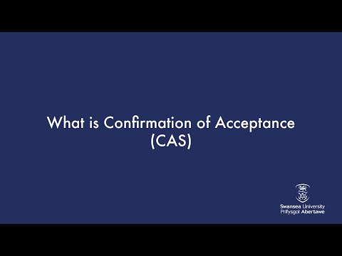 What is Confirmation of Acceptance (CAS)